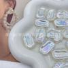 Perlas artificiales barrocas acrílicas de color brillante, cuentas sueltas de formas especiales, accesorios hechos a mano, material de bricolaje