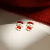 Nuevos Pendientes Rojos de Año Nuevo 2026, Pendientes del Zodiaco del Año del Caballo, Lindos y Festivos, Accesorios para Orejas de Riqueza y Prosperidad
