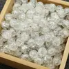 Verano 2024 Nuevo 10 mm Cuentas de Vidrio Cuentas Agrietadas Accesorios DIY Hielo Agrietado Doble Color Gradiente Pulsera Suelta