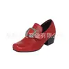 Sapatos Juyuan 2026 Outono Novo Estilo Praça Renascentista Bico Quadrado Retrô Salto Bloco Sapatos Individuais Femininos Comércio Exterior Tamanho Grande Sapatos Femininos
