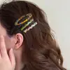 Set de 3 Pinzas para el Cabello de Acetato Estilo Coreano, Pinzas Laterales, Nuevo Modelo 2025, Pinzas de Frente de Gama Alta, Pinzas para Fleco, Pinzas Bb, Pasadores