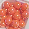 Nueva tarjeta caliente en vivo 16 mm sin rayones carcasa colorida UV agujero recto cuentas redondas cuentas sueltas cuentas para manualidades DIY
