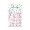 Cielo Estilo Antiguo Esmalte Azul Floral Aurora Láser Pegatinas para Uñas Decoraciones para Uñas DIY Pegatinas DIY