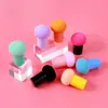 Esponja de Maquiagem Almofada de Ar Cabeça de Cogumelo Encharcada em Água Maior Seca e Úmida Uso Duplo Ovo de Maquiagem Ferramenta de Beleza para Maquiagem Escolha Multicolor