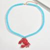 Collar de Cuentas de Cangrejo y Langosta de Verano Nuevo Estilo Transfronterizo Estilo Europeo y Americano Estilo Vacacional de Playa Moda para Mujeres