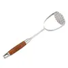 Amassador de Batatas de Aço Inoxidável 304 Doméstico Amassador de Comida de Bebê Colher Artefato de Amassar Pequeno Amassador