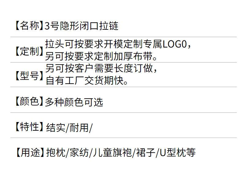 3号隐形闭口