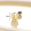 Nuevos Pendientes de Acero de Titanio con Circonita Cuadrada de 6 mm de Colores Dulces de Hensen Clavos para Piercing de Cartílago de Hueso de la Oreja Dulces y Lindos Estilo Girly