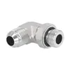 Cotovelo ajustável métrico de 74 graus externo cônico americano flare aço carbono tubo de óleo de alta pressão junta de ângulo reto 1JH9-OG