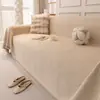 Funda de sofá de color crema estilo francés ligero, adecuada para todas las estaciones, con un tacto de alta gama, una sola pieza de funda para cojín de sofá