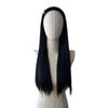 Peluca con banda para el cabello de perla integrada, fibra química de moda, seda de alta temperatura, cabello largo, media cabeza cubierta, suministro de fábrica estable en stock primero