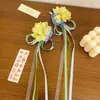 Guofeng Borla Fresco y Estilo Antiguo Nuevo Hanfu Lolita Adorno para la Cabeza Flor de Mariposa Flor de Seda Pinza para el Cabello Accesorios para el Cabello