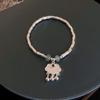 Nuevo estilo chino, estilo antiguo, cierre de seguridad de junta de bambú, marca de la suerte, pulsera suave para niña, collar, regalo de cumpleaños para niña, moda
