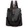 Cross-border Mochila Feminina 2023 nova bolsa feminina PU versátil simples casual mochila de viagem ao ar livre bolsa antirroubo
