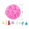Molde de Silicona de Copo de Nieve Herramientas para Decorar Pasteles Fondant Manualidades de Azúcar Molde de Arcilla de Caramelo Taza para Galletas Cupcake