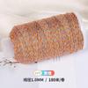 Cuerda de Cinco Colores Tao Cuerda Trenzada Hecha a Mano Cielo Estrellado Degradado Hilo de Algodón Retorcido a Mano Rollo Grande Pulsera Accesorios de Joyería DIY Material Cuerda
