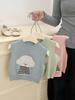 Colete de Verão Feminino Estilo Coreano Novo Colete de Cachorro de Desenho Animado Infantil Roupa Externa de Bebê Colete Pequeno Fino