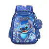 Mochila Escolar Transfronteriza Set de Tres Piezas para Estudiante Bolsa con Ruedas Mochila de Cuero Tridimensional de Dibujos Animados para Niños y Niñas