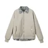 Chaqueta de estilo ins Harajuku artístico japonés de dos piezas falsas, moderna y elegante, para hombres y mujeres, versátil, casual, simple, a la moda y trendy