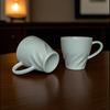 Taza de Porcelana Blanca Pura Esmaltada Taza de Cerámica Regalo de Negocio Publicitario Textura Personalizada Taza de Café Sencilla Al por Mayor