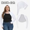 Chal de Protección Solar para Deportes de Golf de Verano Chal para Montar al Aire Libre Manga Integrada para Mujer Sombrilla Multiusos Manga de Seda de Hielo
