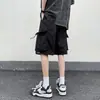 Bermuda Funcional Estilo Americano para Homens, Verão Tamanho Grande Esportiva Casual de Cinco Pontos, Marca da Moda Solta de Secagem Rápida
