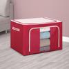 Caja de Almacenamiento de Tela Oxford Yiwu Junzhi a Prueba de Humedad con Marco de Acero, Caja de Almacenamiento Plegable para Ropa y Colchas con Cremallera, Plegable y Portátil