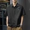 Camisa Polo Casual Hipster Delgada Verano 2025 para Hombre de Alta Calidad Holgada Talla Grande Manga Corta Nueva Camiseta de Secado Rápido