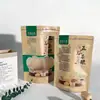 Bolsas de Empaque Universal para Granos, Auto-parantes, Auto-sellantes, Bolsas Selladas de Papel Kraft de Grado Alimenticio para Mijo, Soya y Polvo de Grano Grueso