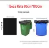 Saco de lixo espesso preto para propriedade hotelaria saneamento jardim saco de lixo descartável boca reta plástico extra grosso