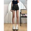Shorts Jeans Camuflado para Mulheres 2025 Verão Novo Estilo Americano Menina Ousada Cintura Alta Emagrecedor Solto Design Versátil Calça