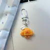 Nuevo Comida Divertida Temática Lindo Pan Croissant Llavero Original Colgante de Resina Decoración de Bolso Pequeño Regalo
