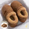 Pantuflas de Algodón para Mujer Invierno 2026 Estilo Nuevo para Interiores Casa Suela Gruesa que Aumenta la Altura Felpa Cálida Zapatos de Maternidad para Mujer