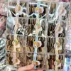 Presilhas de Cabelo Mini Princesa em Caixa, Presilhas para Franja, Presilhas para Testa, Elásticos de Cabelo Infantis que Não Danificam o Cabelo, Anel de Polegar Atacado