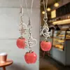 Una fruta de la paz~ Llavero de fruta pequeña y realista, correa para teléfono, decoración de mochila, accesorio colgante para coche