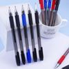 Bolígrafo de Gel Perla Negra 0.5mm Bala Rojo y Azul Pluma de Agua Aguja Completa Negro Bolígrafo de Firma Papelería Oficina Comercio Exterior