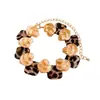 Pendientes Cuadrados de Resina con Aguja de Plata Europeos y Americanos Collar Cadena para Clavícula Exagerada de Moda Set de Joyería de Nicho Venta al por Mayor