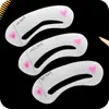 Herramienta Auxiliar para Cejas Plantilla para Cejas Moldeador de Cejas Herramienta para Dar Forma a las Cejas Plantilla Individual para Cejas Herramienta para Recortar Cejas Plantilla para Delineador de Ojos Plantilla para Cejas