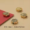 Retro Xizang Liga de Latão Contas de Nuvem Auspiciosa Saco Tai Chi Bagua Nove Caracteres Mantra Contas de Transferência Pulseira DIY Acessórios de Joias Contas Espaçadoras
