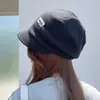Gorro Quente de Outono e Inverno, Estilo Despojado, À Prova de Frio e Vento, Versátil, Tamanho Grande para Circunferência da Cabeça, Chapéu de Lã Tricotado, Caimento Solto