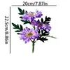 Nuevo Crisantemo Solar de 3 Flores de Amazon Tallo Único Jardinería Casera de Escritorio DIY Flor Artificial Decoración de Jardín de Balcón Flor Falsa