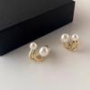 Simples Elegante Pérola Brincos Mulheres 2024 Novo Francês Retro Luz Luxo Brincos De Orelha High-end Elegante Elegante Acessórios De Orelha Da Moda