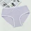 Roupa íntima de Algodão Puro para Estudantes, Roupa íntima Antibacteriana de Algodão de Cintura Média para Meninas, Cuecas de Algodão para Bebês