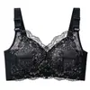 Sujetador de copa completa para pechos grandes y pequeños, ropa interior para mujer, fino, push up, realce de senos, anti-caída, sin aros, talla grande