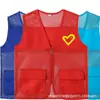 Colete de Voluntário de Verão Malha Respirável Zíper Colete Publicidade Atividade de Caridade Roupa de Trabalho em Malha Logotipo Personalizado