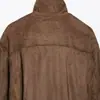 Venta al por mayor de ropa para mujer estilo europeo y americano transfronteriza, chaqueta elegante con cinturón y efecto de textura de gamuza 6318242