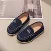 Zapatos Casuales Planos para Niñas, Estilo Nuevo para Primavera, Verano y Otoño, Slip-On, Antideslizantes, con Superficie Suave, Suela Suave y Transpirables, Tipo Mocasín