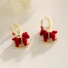2026 Pendientes del Zodiaco del Año del Caballo de Año Nuevo Nuevo Estilo Chino Estilo Nacional Pendientes Colgantes de Caballo Rojo para Mujer
