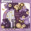 Set de Globos de Látex Amazon Transfronterizo Arreglo Personalizado para Fiesta de Cumpleaños Combinación de Cadena de Globos Arco de Globos Venta al por Mayor