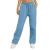 2025 Comercio Exterior Transfronterizo Amazon Pantalones Deportivos para Mujer Casual Pierna Ancha Deportivos Elásticos Cintura Alta Cordón Holgados